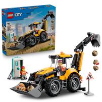 LEGO樂高城市系列 黃色反鏟裝載機 60480