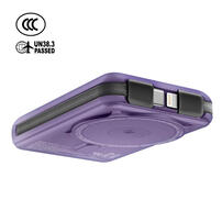 (特別訂購)XPower x Sanrio Kuromi M10C+ 6合1 10000mAh多功能迷你20W PD3.0+磁吸無線快充移動電源