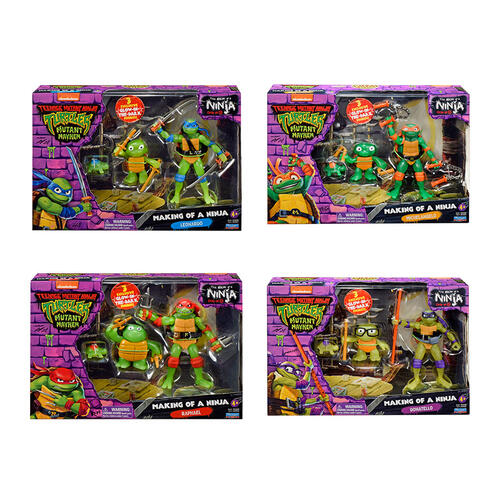 Teenage Mutant Ninja Turtles Movie Turtle Figure Evolution 4-Pack - Assorted