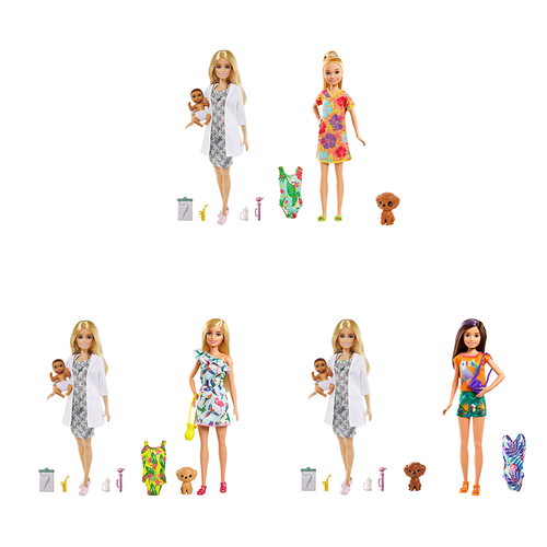 Barbie Doctor Doll and Sister Doll - Assorted