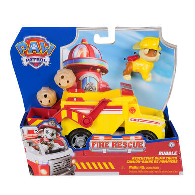 Paw Patrol Fire Rescue Rubble Rescue Fire Dump Truck