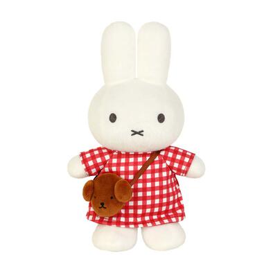 Miffy米菲 格子毛絨公仔