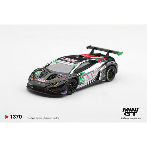 (Pre-order) MINI GT Lamborghini Huracan Gt3 Evo2 #45 Dex Wayne Taylor Racing 2025 Imsa Chevrolet Grand Prix Class Winner / Blister Packaging (Expected January 2027)