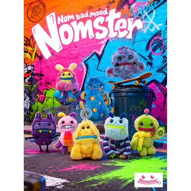 Nomster Nom Bad-Mood 發聲毛絨掛件 - 盲盒 (單件裝)