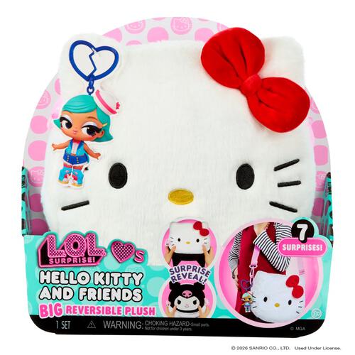 L.O.L. Surprise! Loves Hello Kitty and Friends Reversible BIG Plush Surprise - Assorted (1 Pc)