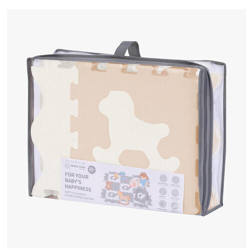 Baby Star 9塊裝動物併接遊戲地墊 - 白馬