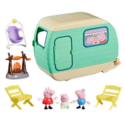 Peppa Pig粉紅豬小妹 三隻小豬露營車遊戲套裝