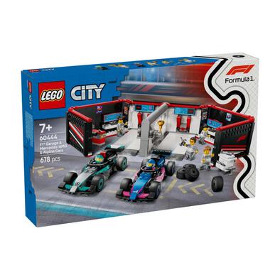 LEGO樂高城市系列 F1 車庫和 Mercedes-AMG 與 Alpine 汽車 60444