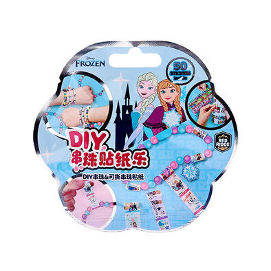 Disney迪士尼魔雪奇緣 DIY穿珠貼紙樂
