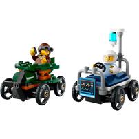 LEGO City Airplane vs. Hospital Bed Race Car Pack 60459