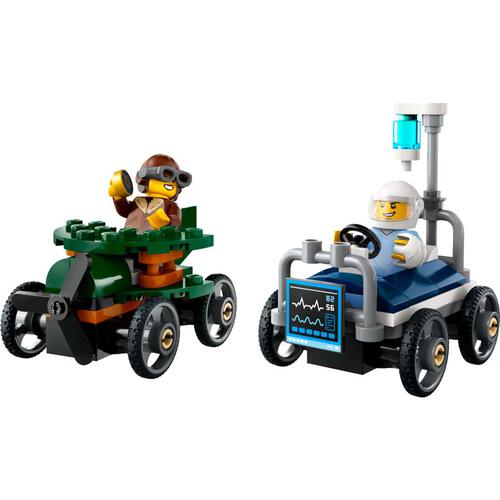 LEGO City Airplane vs. Hospital Bed Race Car Pack 60459