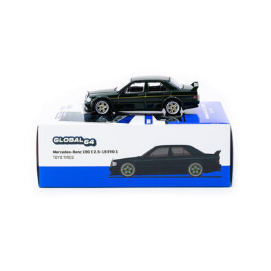 Tarmac Works Diecast 1/64 Mercedes-Benz 190 E 2.5-16 Evo 1 Toyo Tires