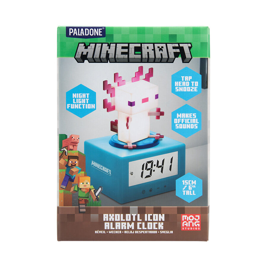 Paladone Minecraft Axolotl Icon Alarm Clock | Toys”R”Us – Hong Kong