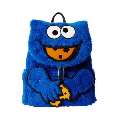Loungefly 芝麻街曲奇怪獸毛公仔迷你背囊配散紙包