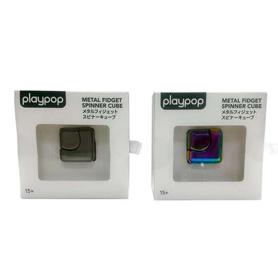 playpop Metal Fidget Spinner Cube Single Pack - Assorted