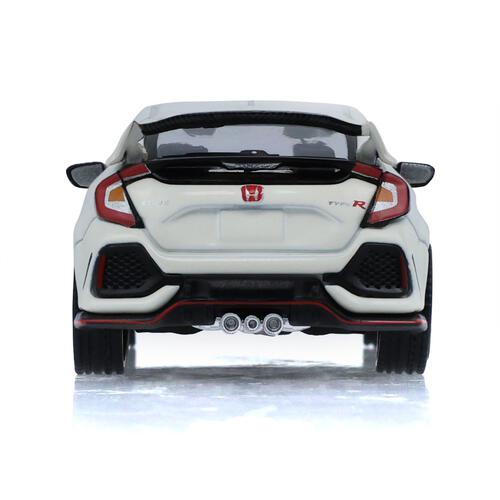 GreenLight 2018 - Honda Civic Type R (FK8) with Custom Wheels and Carbon Hood - Championship White - Tokyo Torque