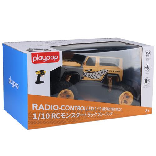 Playpop 1:10遙控怪物卡車 - 黃色