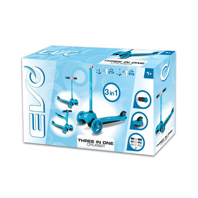 EVO 3 In 1 Cruiser Scooter - Teal