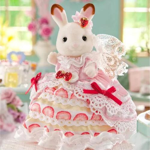 Sylvanian Families森林家族 朱古力兔姐姐生日蛋糕連身裙