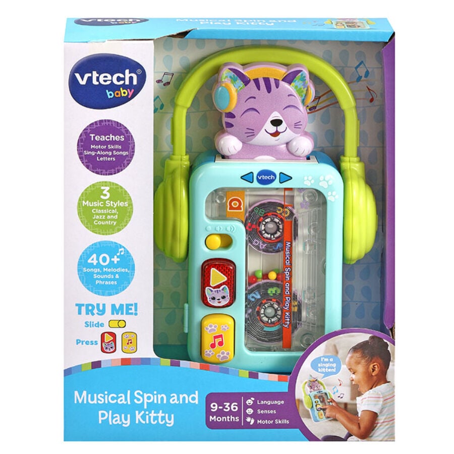 Vtech Musical Spin and Play Kitty Toys