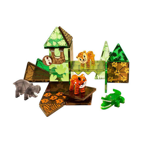 Magna-Tiles 磁力片積木玩具 - 森林動物 25 塊套裝