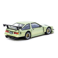 Tarmac Works 1/64 Toyota Sprinter Trueno Ae86 Widebody Green - Designed By Jon Sibal - Global64