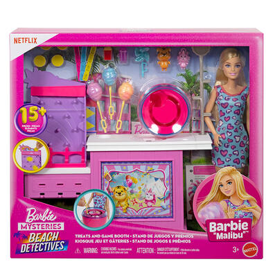 Barbie Mysteries: Beach Detectives Cotton Candy And Game Playset