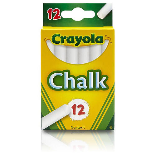 Crayola 12 Count White Chalk