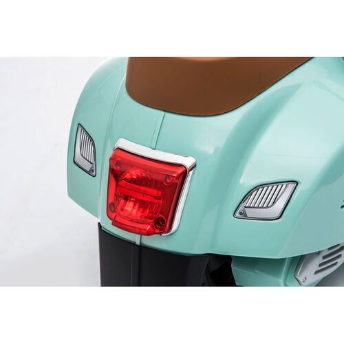 Mini Vespa Gts Scooter Electric Ride On - Light Blue