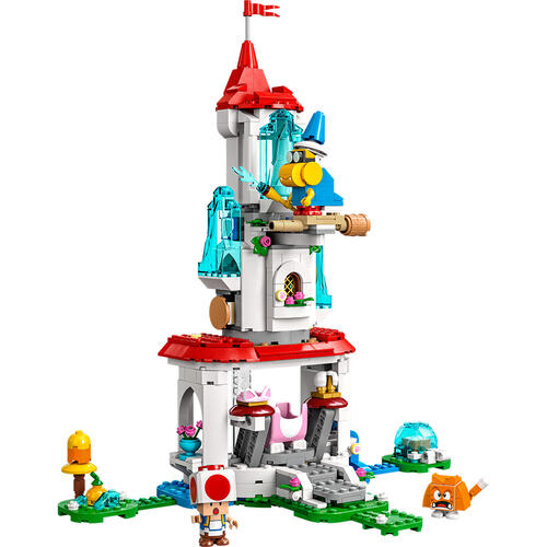 LEGO樂高超級馬利奧系列 貓咪碧姬公主服裝和冰雪塔擴充版圖 71407