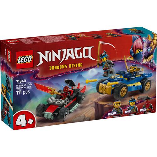 LEGO樂高幻影忍者系列 羅格和錐克斯的賽車大對決 71840