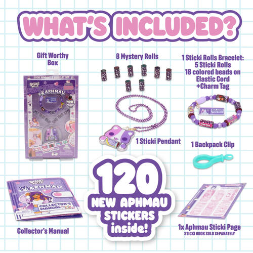 Sticki Rolls黏貼卷 Aphmau 吊墜包裝