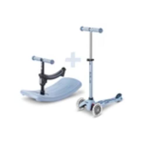 Micro Mini Deluxe Rock & Go LED 三輪滑板車 - Ocean Slate