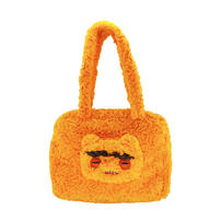 Fuggler Straight Eyebrows Suede Handbag Orange