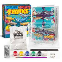 4M Mould & Paint Glow-In-The-Dark Sharks