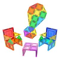 Picassotiles 100pc Nano Magnetic Building Tiles Construction Set With Pencil Box