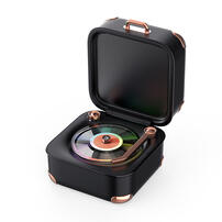 playpop Retro Vinyl Bluetooth Speaker - Black