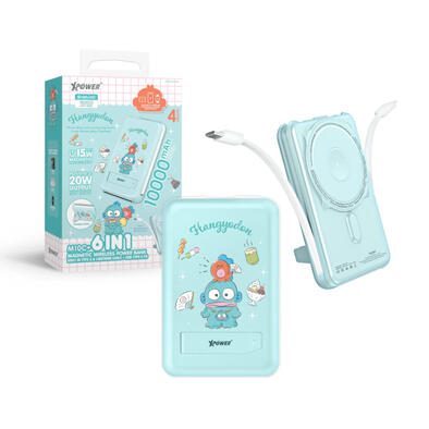 XPower Sanrio Hangyodon M10C+ 10000mAh 20W PD3.0 + Magnetic Wireless Power Bank
