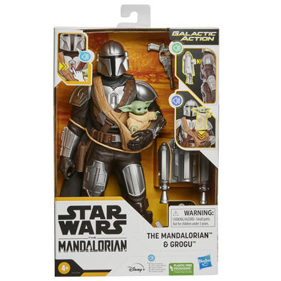 Star Wars Galactic Action The Mandalorian & Grogu Interactive Electronic Figures