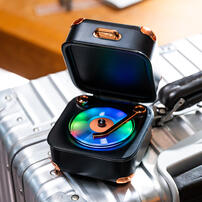 playpop Retro Vinyl Bluetooth Speaker - Black