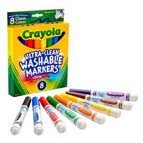 Crayola繪兒樂 經典可水洗粗頭標記筆8支裝