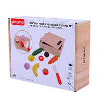 playpop Wooden Fruit & Vegetable Cutting Set