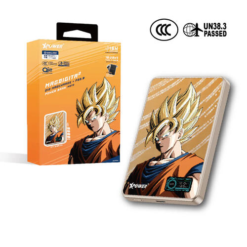 XPower x 龍珠Z MDT2 MagDigita 彩屏顯示鋁合金外殼 10000mAh PD3.0+QI2磁吸移動電源 (悟空)