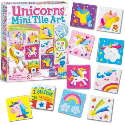 4M Unicorns Mini Tile Art
