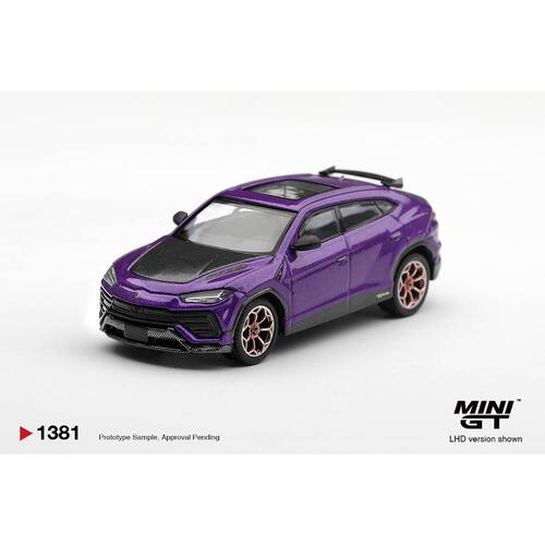 (網店預購) MINI GT Lamborghini Urus Performante Viola Pasifae / Blister Packaging (預計2027年2月發貨)