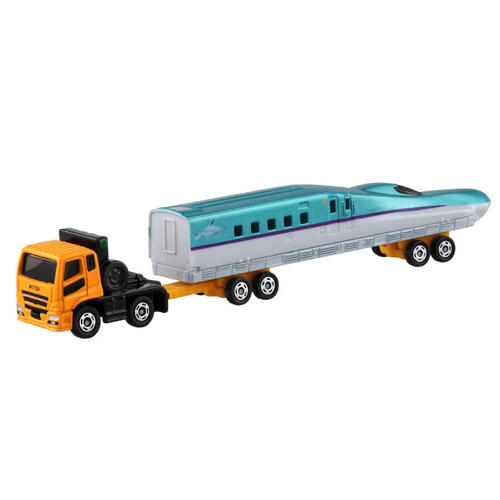 Tomica Diecast No.122 Mitsubishi Fuso Super Great H5 Series Shinkansen Transporter - Long Type