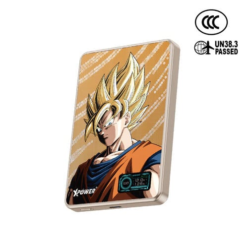 XPower x 龍珠Z MDT2 MagDigita 彩屏顯示鋁合金外殼 10000mAh PD3.0+QI2磁吸移動電源 (悟空)