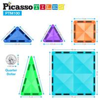 Picassotiles Diamond Magnetic Tile 100pc
