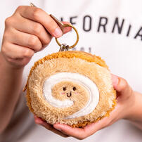 playpop 瑞士捲蛋糕毛絨玩具零錢包