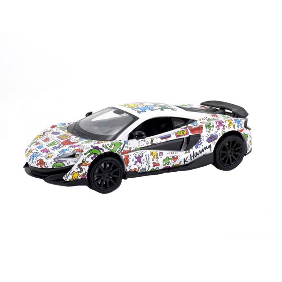 RMZ 合金模型車1:32 Mclaren 600Lt Keith Haring 聯名白色| 香港玩具